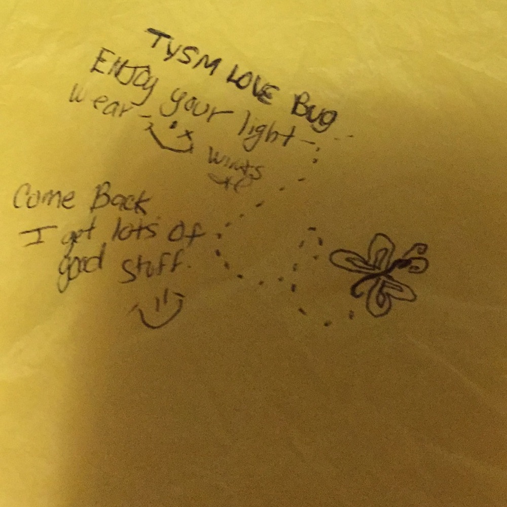 A WONDERFUL SWEET NOTE FROM A SELLER 😊🤗